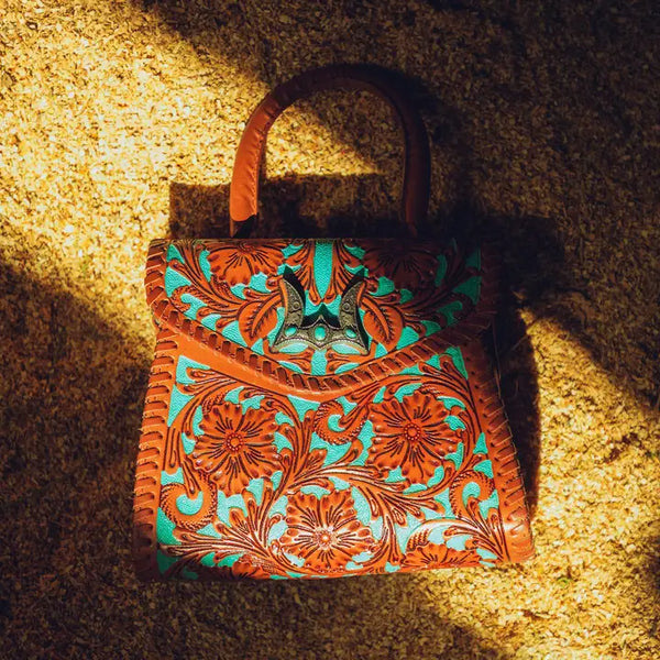 Loyal West Leon Mini Handle Purse - Whiskey & Water