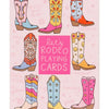 Let's Rodeo Western Cowgirl Boots Deck of Playing Cards
