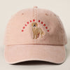 GOLDEN BUDDY Dog Embroidered Cotton Baseball Cap