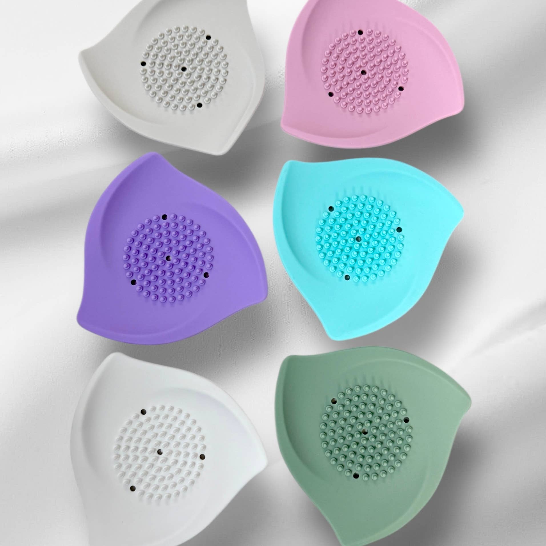 Shower Steamer Tray - Silicone Soap Tray - Blush & Cactus