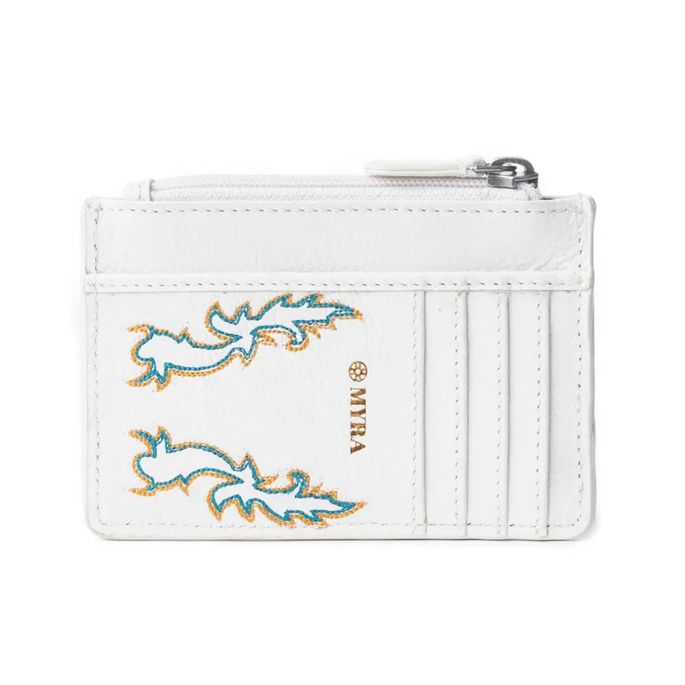 Myra Sparkling Desert Moon Credit Card Holder in Chocolate White