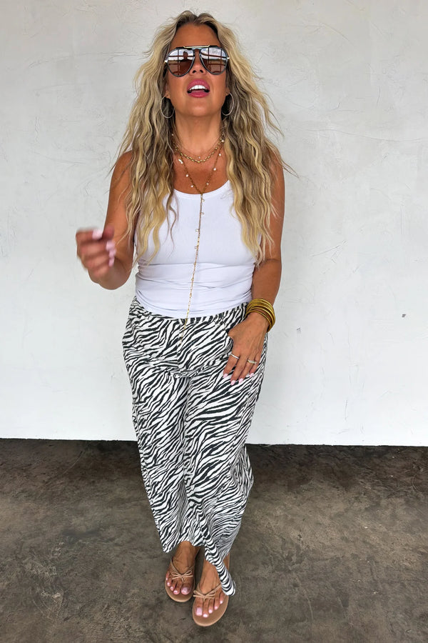 ***PREORDER*** ZEBRA BEX BARREL JEANS - Blush & Cactus