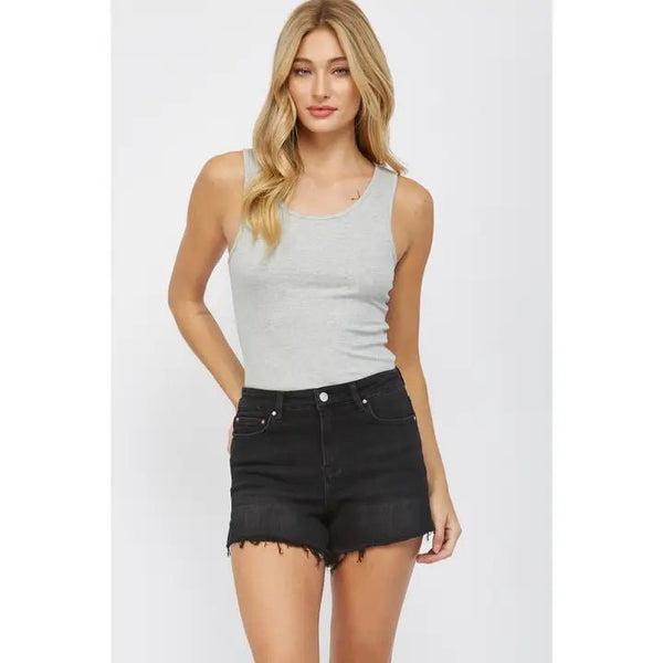 Mica High Rise Split Detailed Shorts - Blush & Cactus