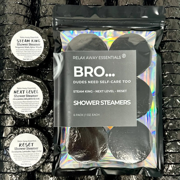 Bro... Dudes Need Self - Care Too Shower Steamers 6 Pack - Blush & Cactus