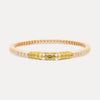 BuDhaGirl Queen All Weather Bangles (AWB) - Clear Crystal (Single Bangle) - Blush & Cactus