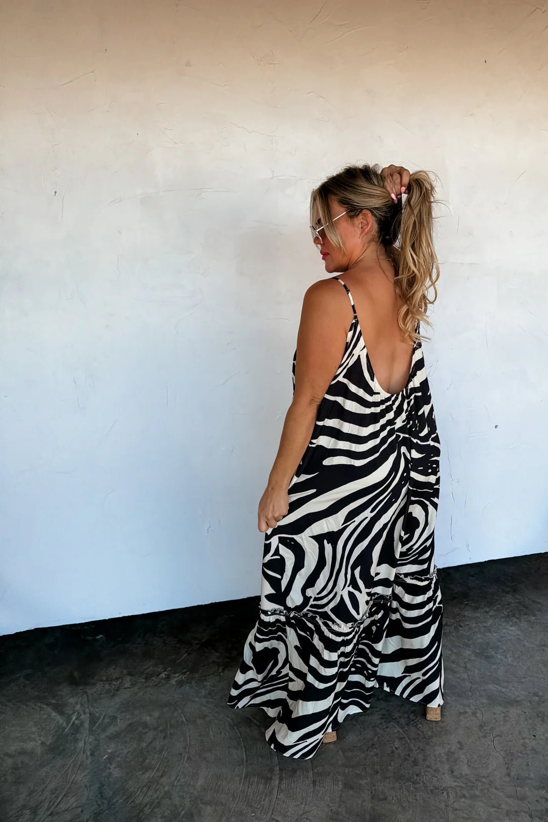 Safari Nights Dress - Blush & Cactus