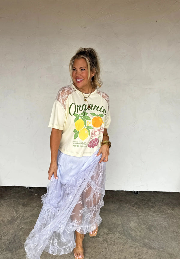 **PREORDER** Farm Tee - Blush & Cactus