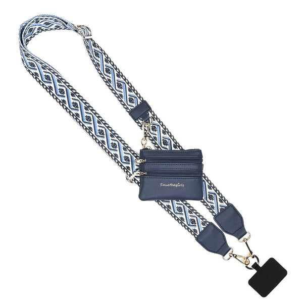 Clip & Go Strap w/Zippered Pouch XOXO - Blush & Cactus