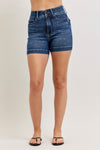 Judy Blue Hw T.c. Slim Short - Blush & Cactus