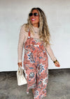 Everlasting Bloom Overalls - Blush & Cactus