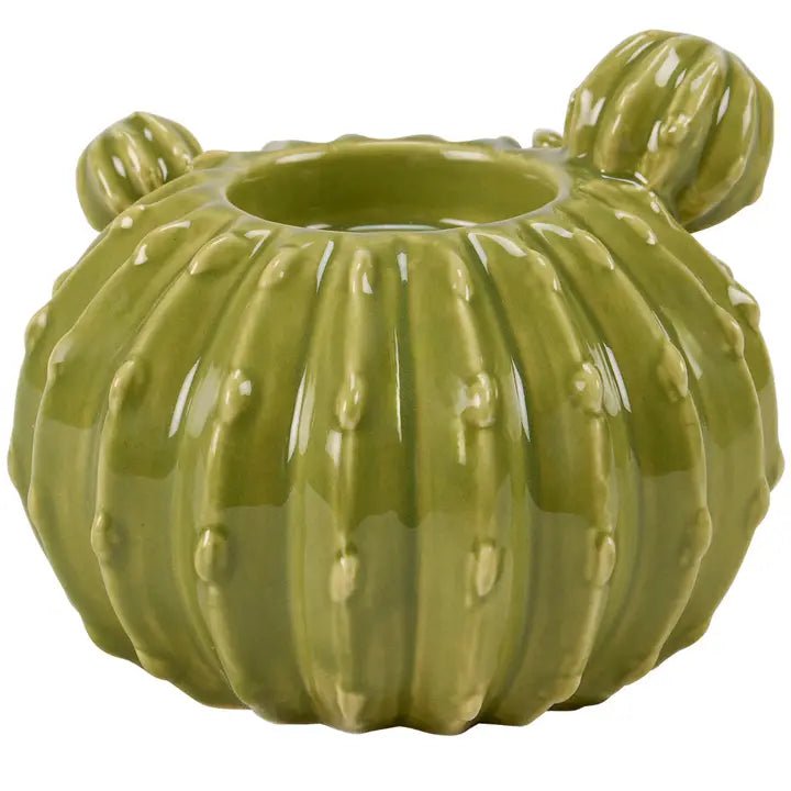 Barrel Cactus Candle Holder - Blush & Cactus