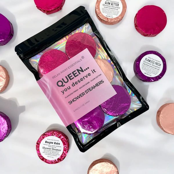Queen - Shower Steamers 6 Pack - Made in USA - Spa Tablets - Blush & Cactus