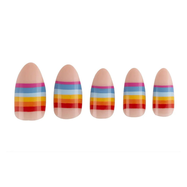 Paint Lab Rainbow Love Press - On Nails - Blush & Cactus