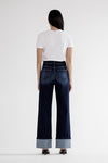 Mica High Rise Wide Leg With Cuff Hem