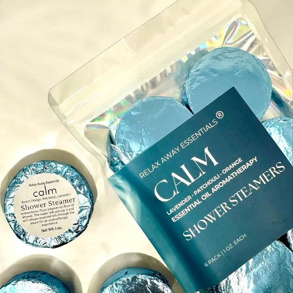 Calm Shower Steamers 6 Pack - Made in USA - Blush & Cactus