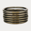 BudhaGirl Flint All Weather Bangles Set of 6 Serenity Prayer