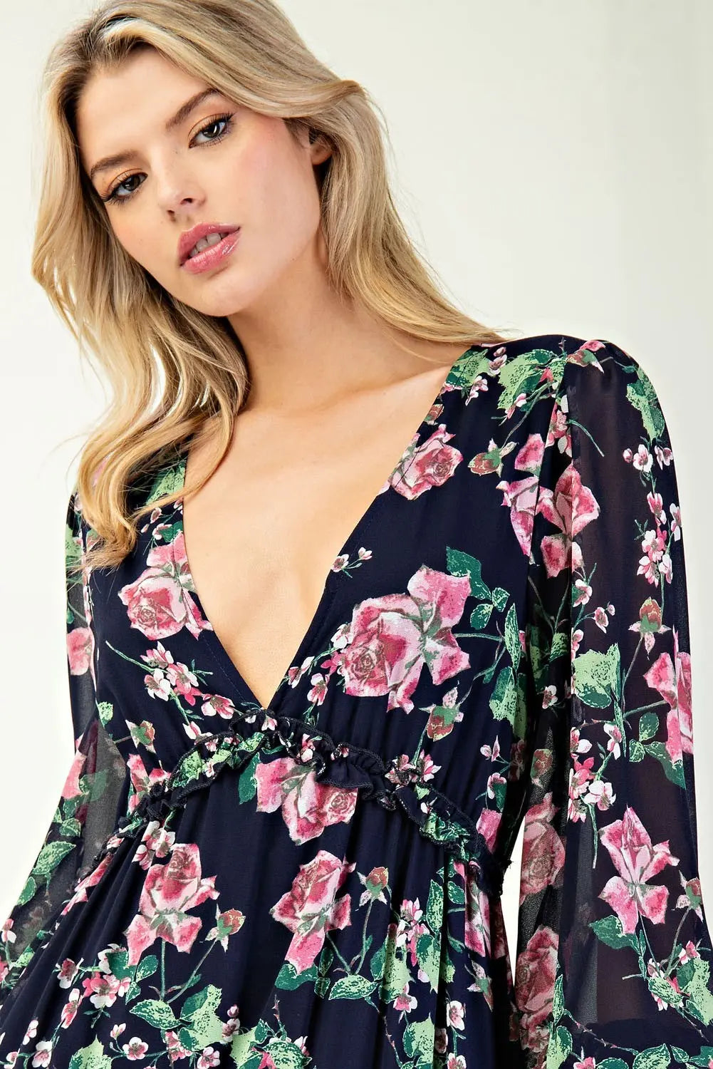 Midnight Bloom Maxi Dress