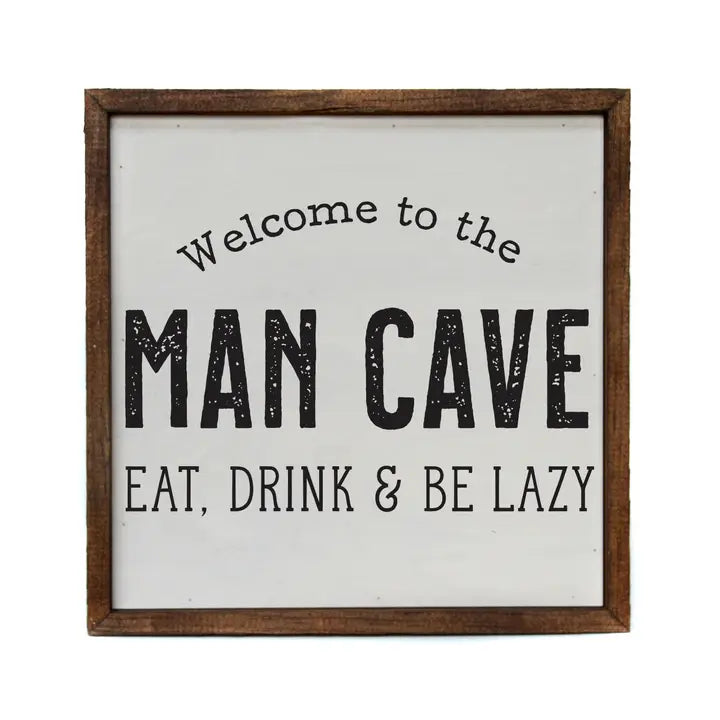 10x10 Welcome To the Man Cave Sign