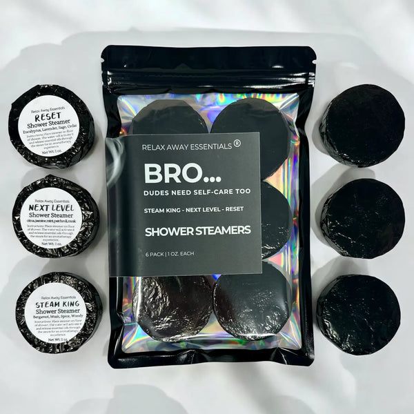 Bro... Dudes Need Self - Care Too Shower Steamers 6 Pack - Blush & Cactus