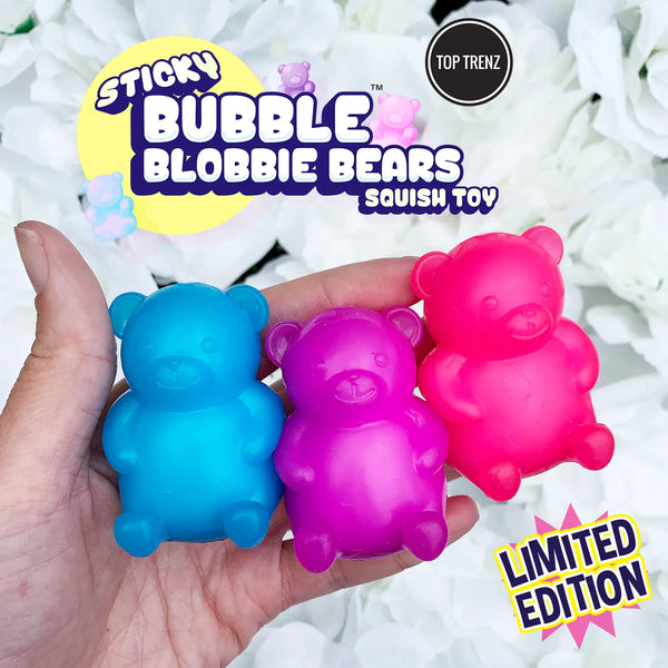 Sticky Bubble Blobbies Gummy Yummies Bears - Blush & Cactus