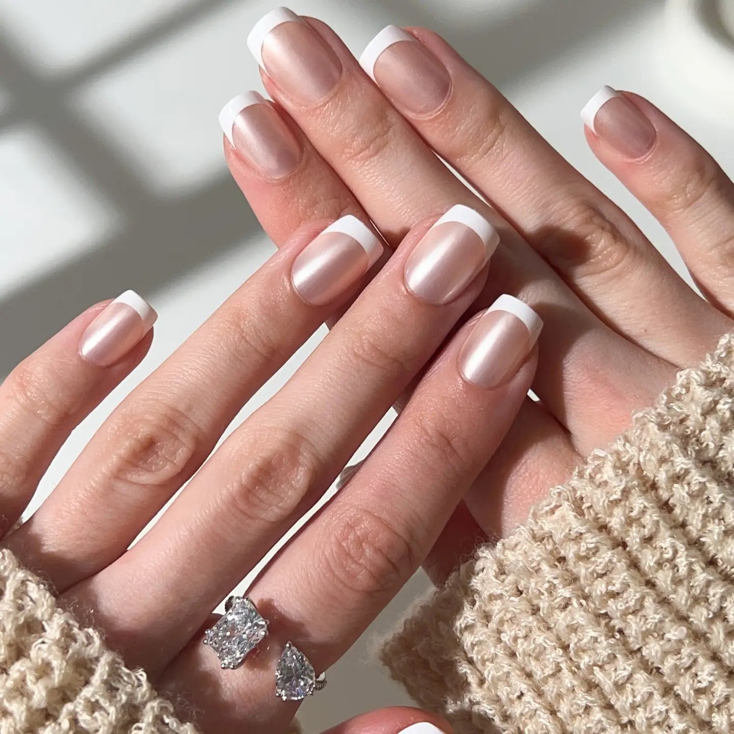 PaintLab Iconic Frenchie Press - On Nails - Blush & Cactus