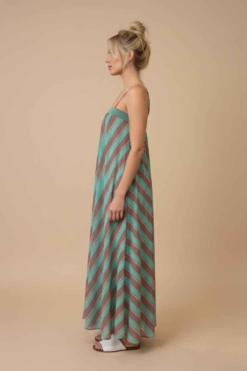 Sangria Sunset Maxi Dress - Blush & Cactus