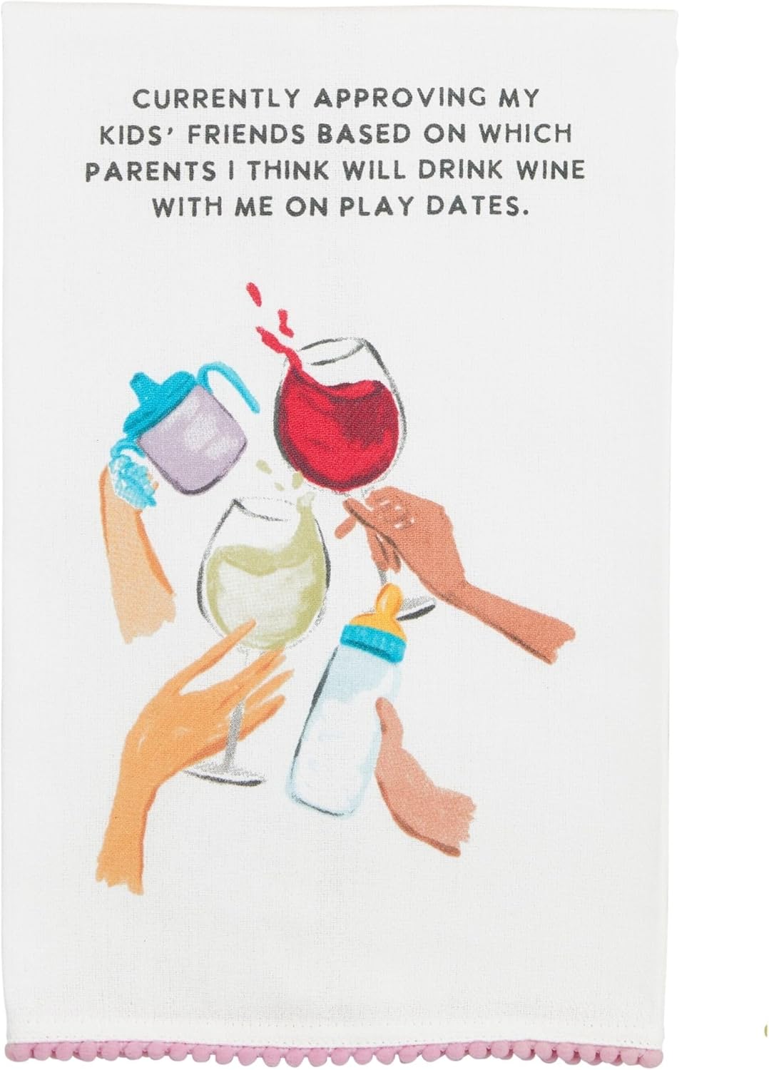 Wine Funny Mom Towel