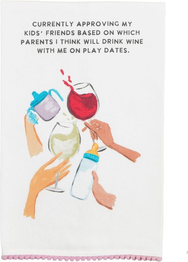 Wine Funny Mom Towel