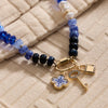 Layered Glass Bead Necklace | Trio of Charms