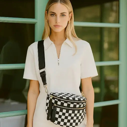 Paulina Nylon Waterproof Multi-Compartment 10" Crossbody Bag