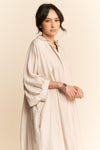 Davi & Dani Oversized Hemline Collared Neckline Shirt Dress