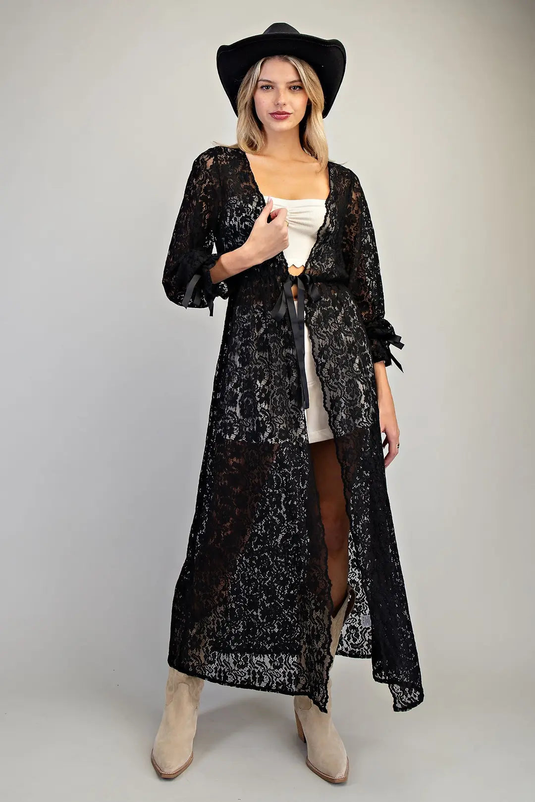 Midnight Muse Lace Duster