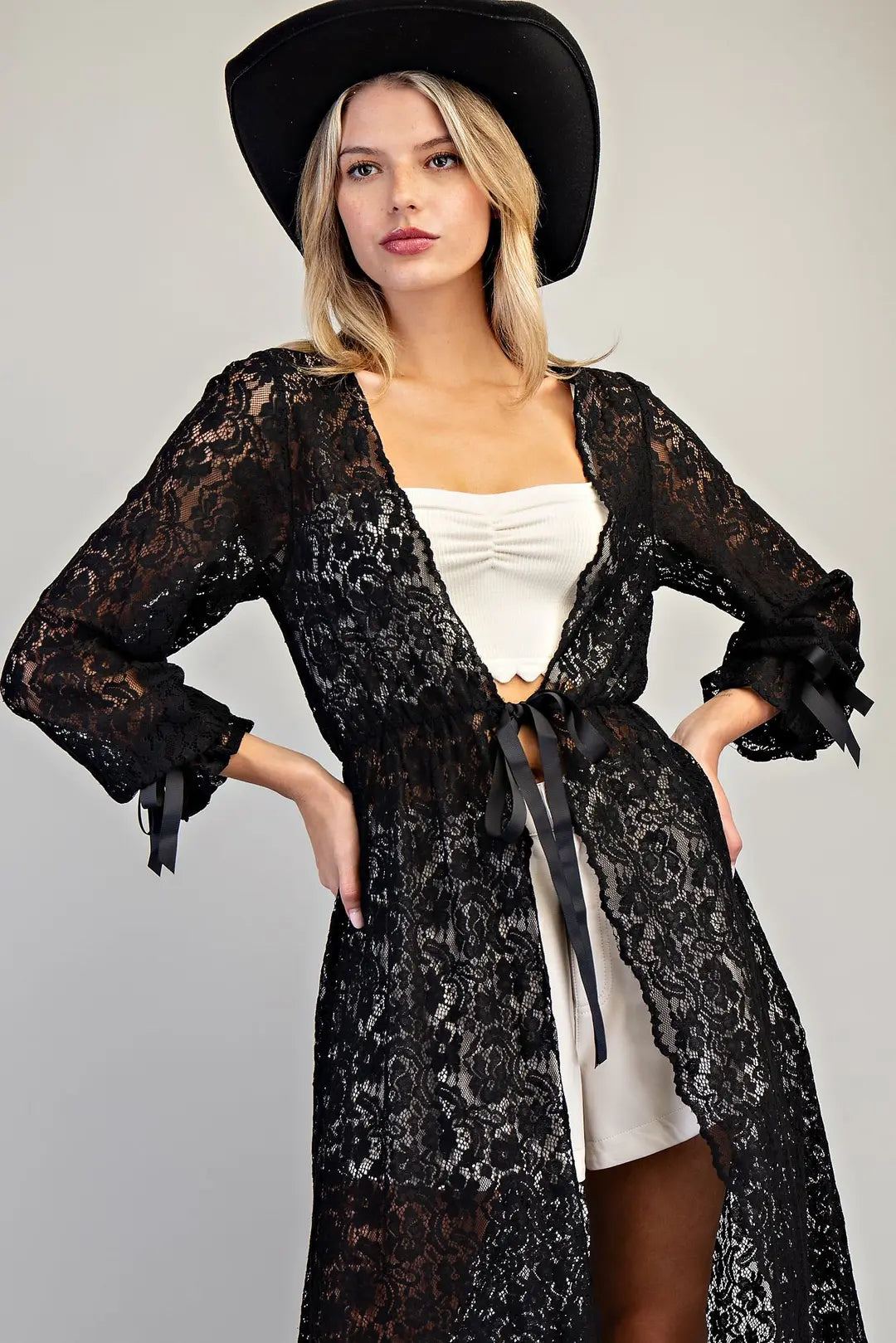 Midnight Muse Lace Duster