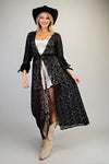 Midnight Muse Lace Duster