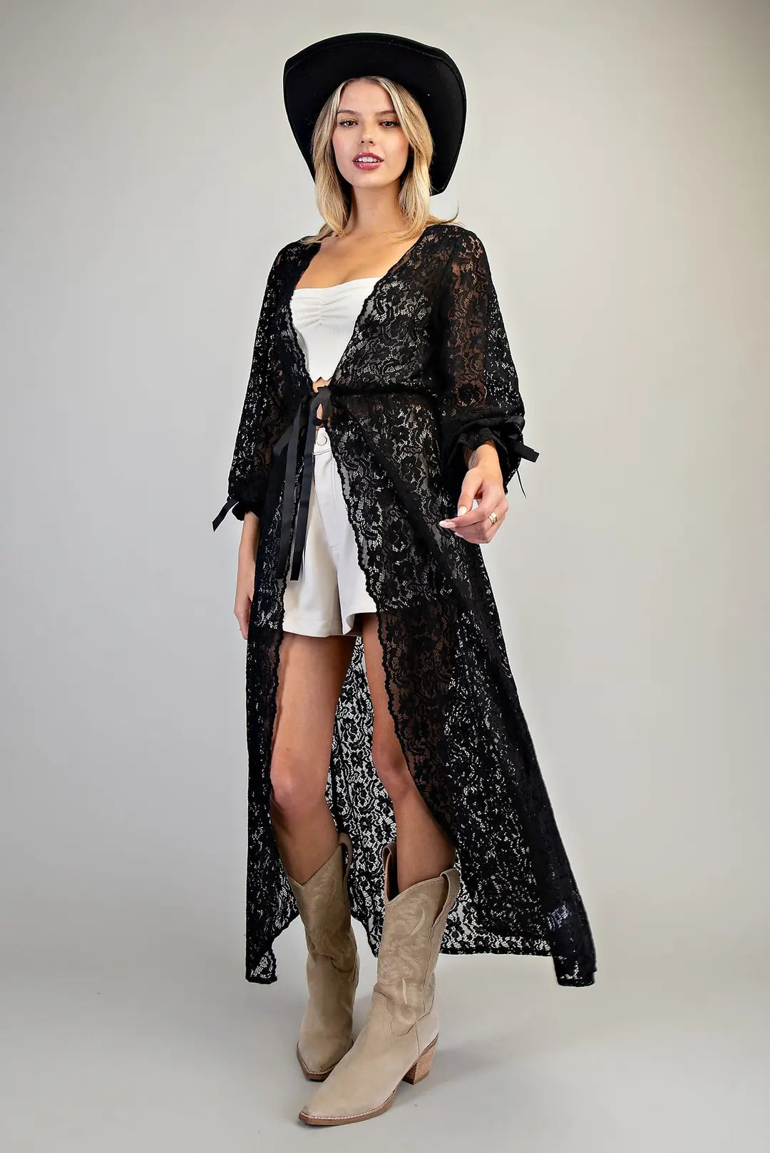 Midnight Muse Lace Duster