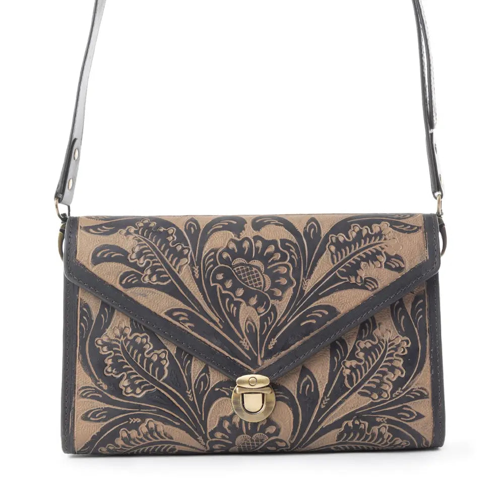 Lark Hand-Tooled Bag