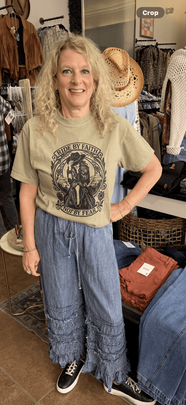 Ride By Faith Not By Fear - Dallas Market Exclusive - Blush & Cactus