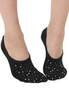 No - Show Liner Socks w/ Crystal Jewel Embellishments - Black - Blush & Cactus
