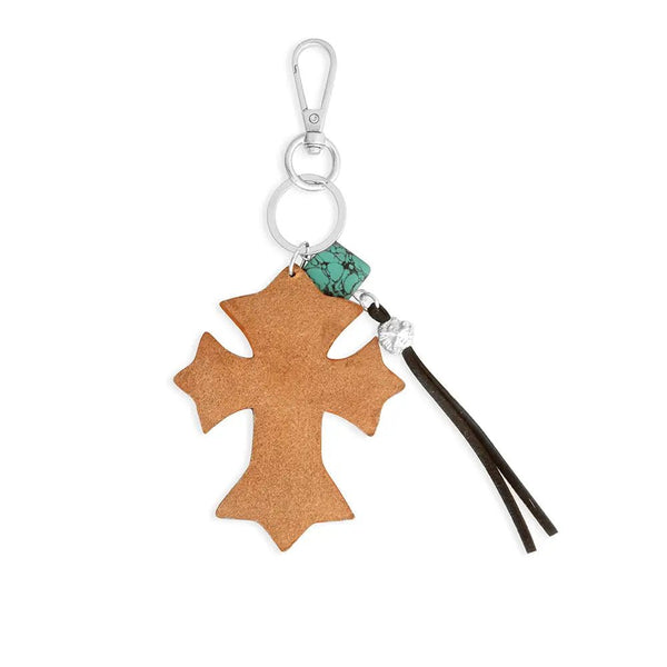 Solid Faith Key Fob - Blush & Cactus