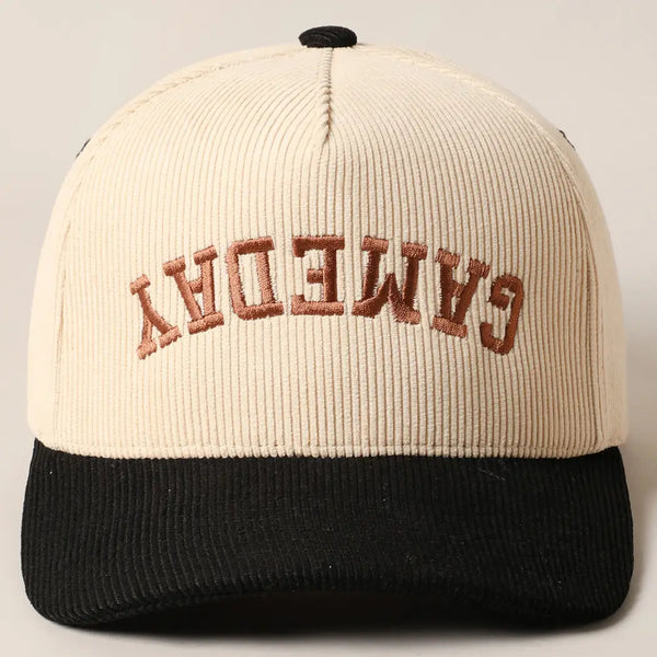 Gameday Upside Down Trucker Corduroy Baseball Cap