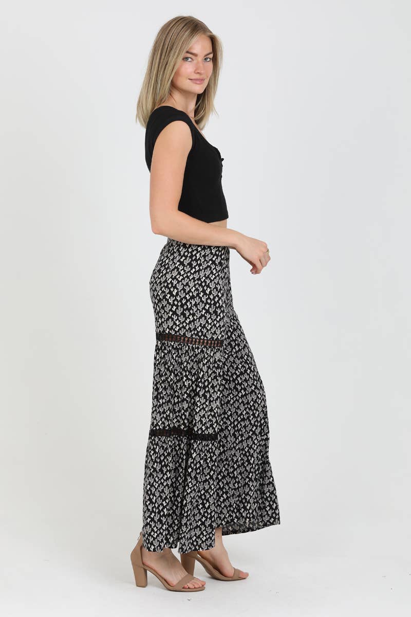 Midnight Cactus Pants - Blush & Cactus
