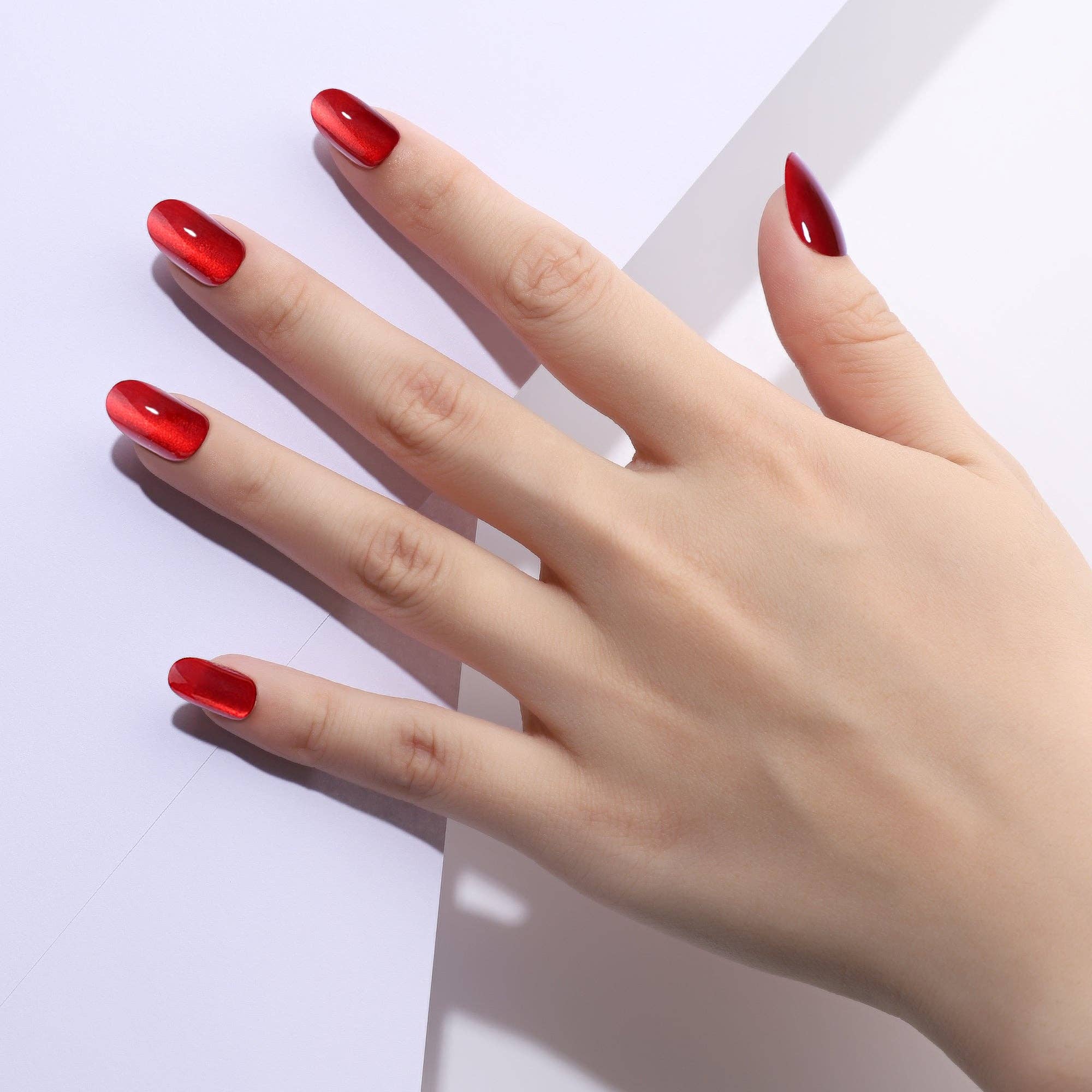PaintLab Red Ruby Press - On Nails - Blush & Cactus