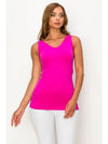 Reversible V or U Neckline Seamless Tank - 8 Colors - Blush & Cactus