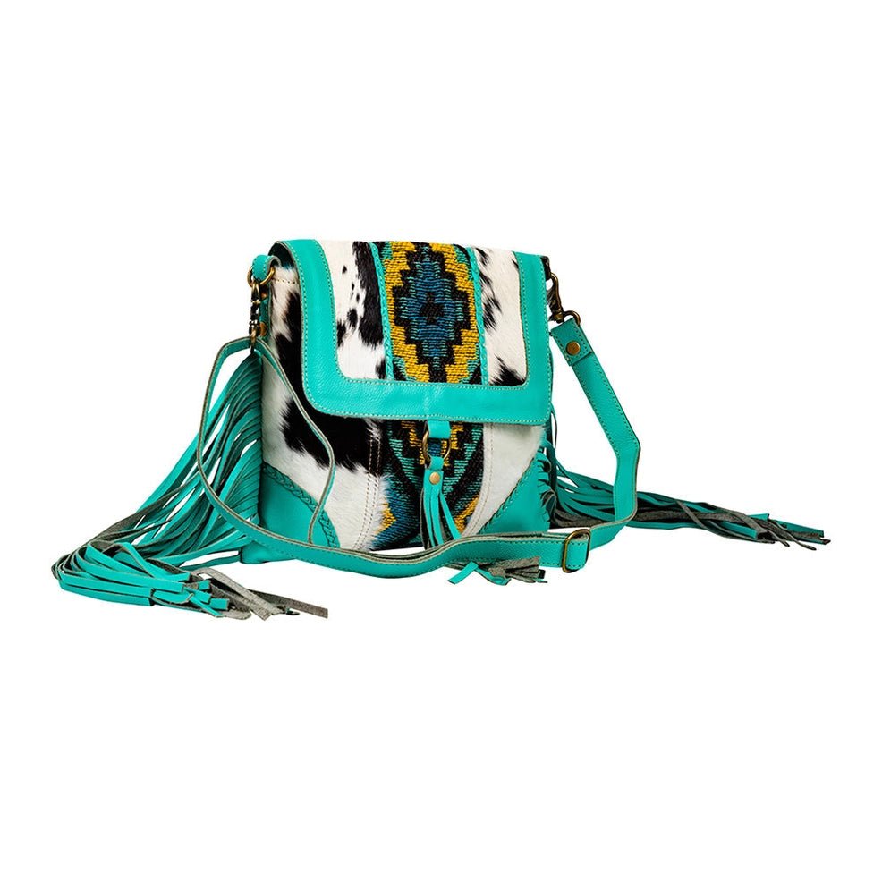 Tonga Ridge Canvas & Hairon Bag - Blush & Cactus