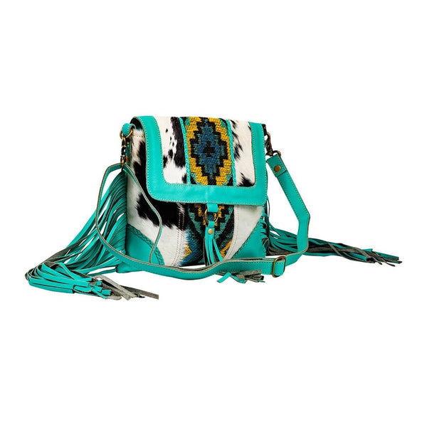 Tonga Ridge Canvas & Hairon Bag - Blush & Cactus