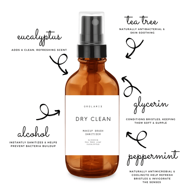 Dry Clean | Daily Makeup Brush Sanitizer Cleanser Spray - Blush & Cactus
