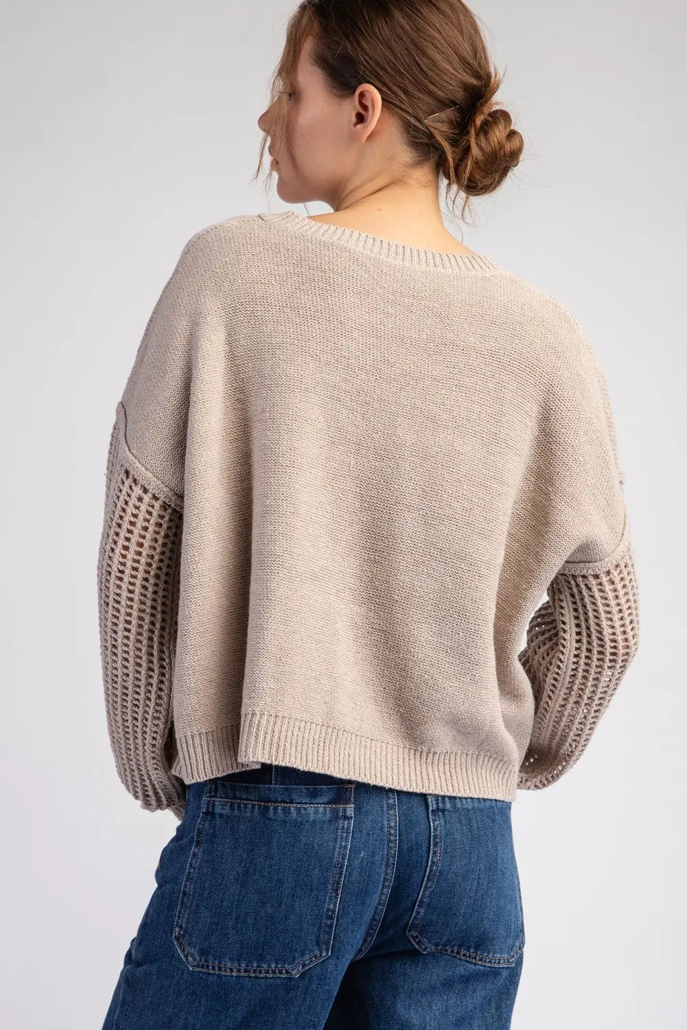 eesome Long Sleeve Sweater Top - Curvy Size