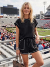 Scuba Contrast Stitch Game Day Lounge Set