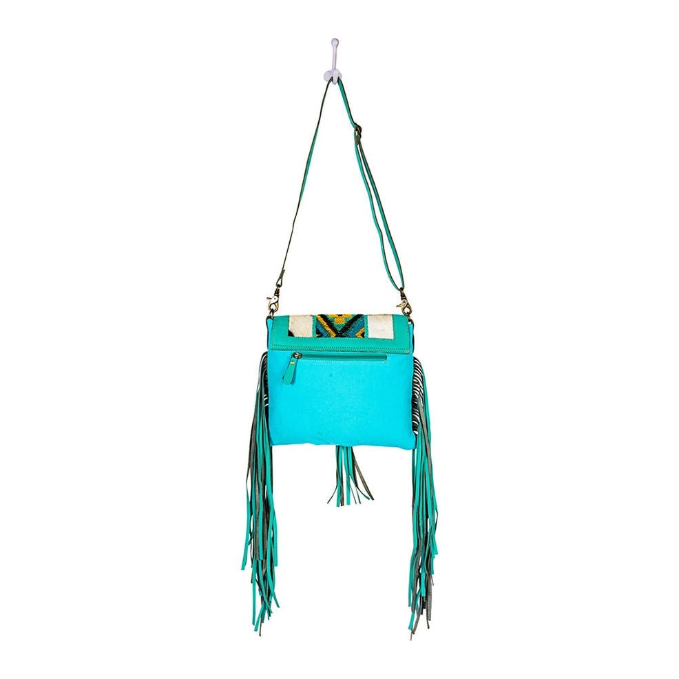 Tonga Ridge Canvas & Hairon Bag - Blush & Cactus