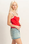 Red, White & You Tank - Blush & Cactus